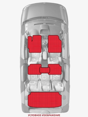 ЭВА коврики «Queen Lux» комплект для Daihatsu Sirion (3G)